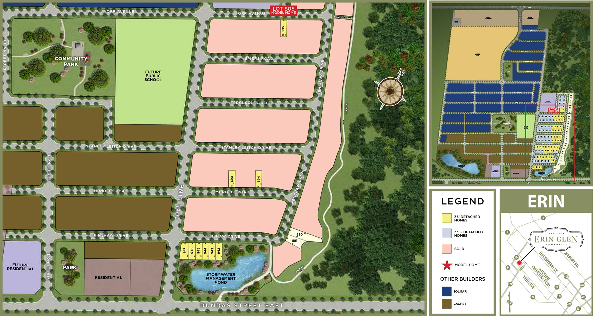 Erin Glen site plan