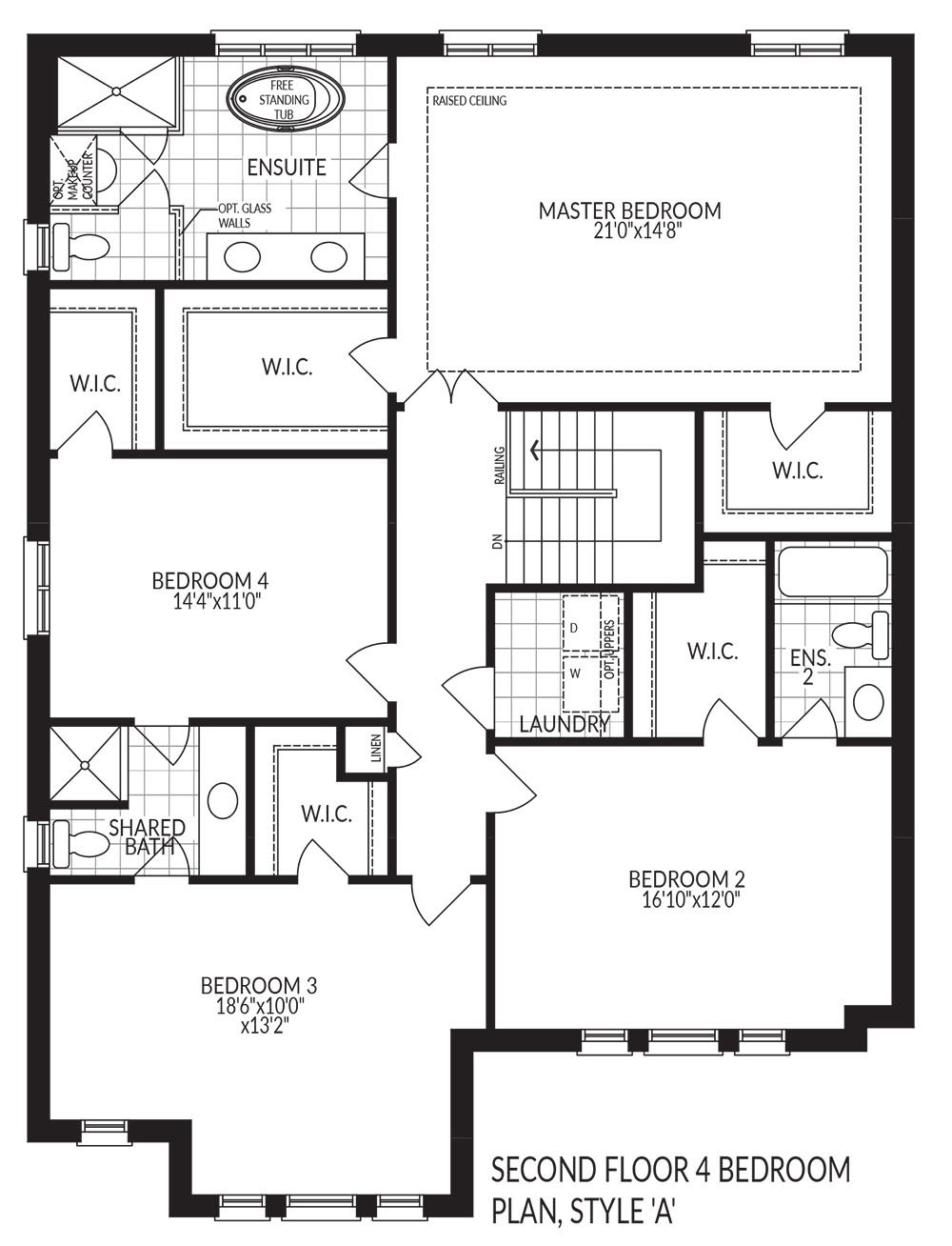 Alexander Second Floor Style A (4 Bedroom)