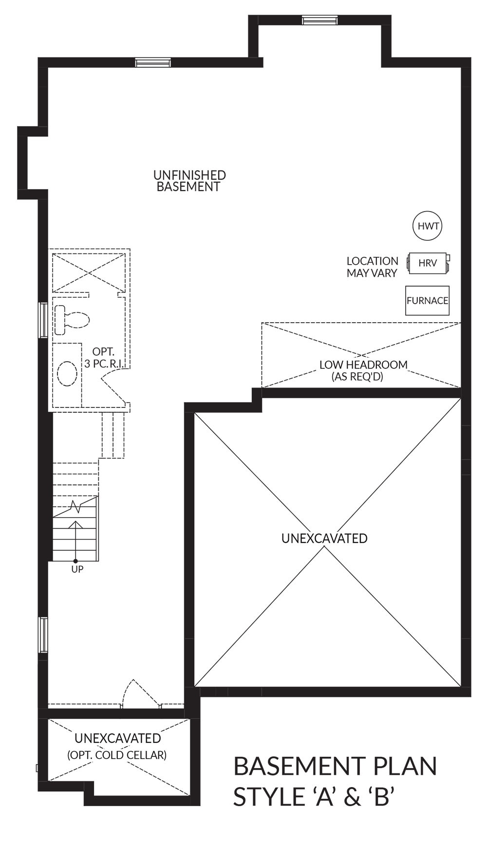 Basement Plan Style A & B