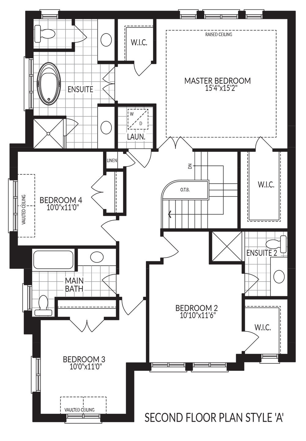 Edward Second Floor plan Style A