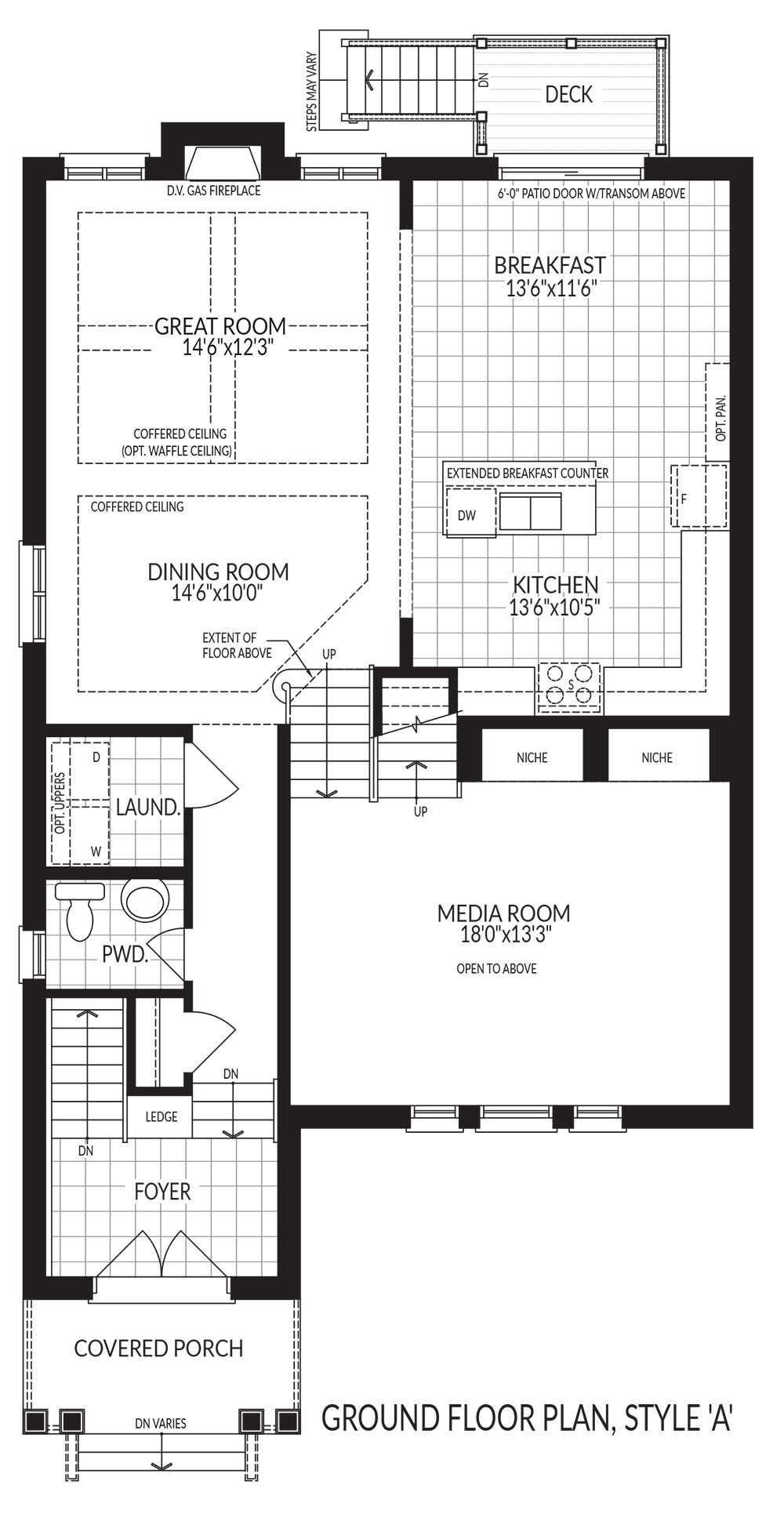 Ground floor plan style A