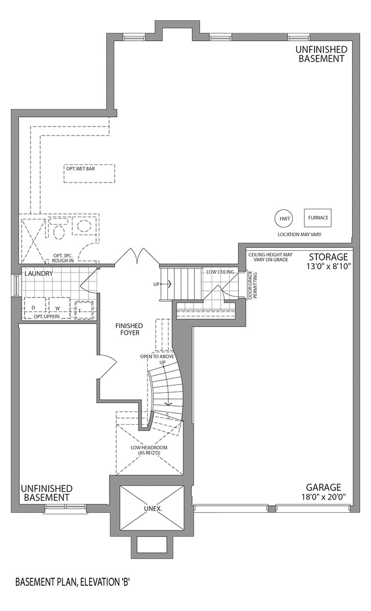 Basement Elevation B