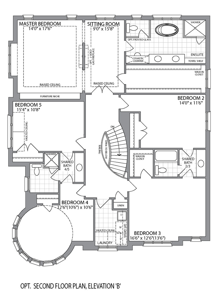 Optional Second Floor - Elevation B