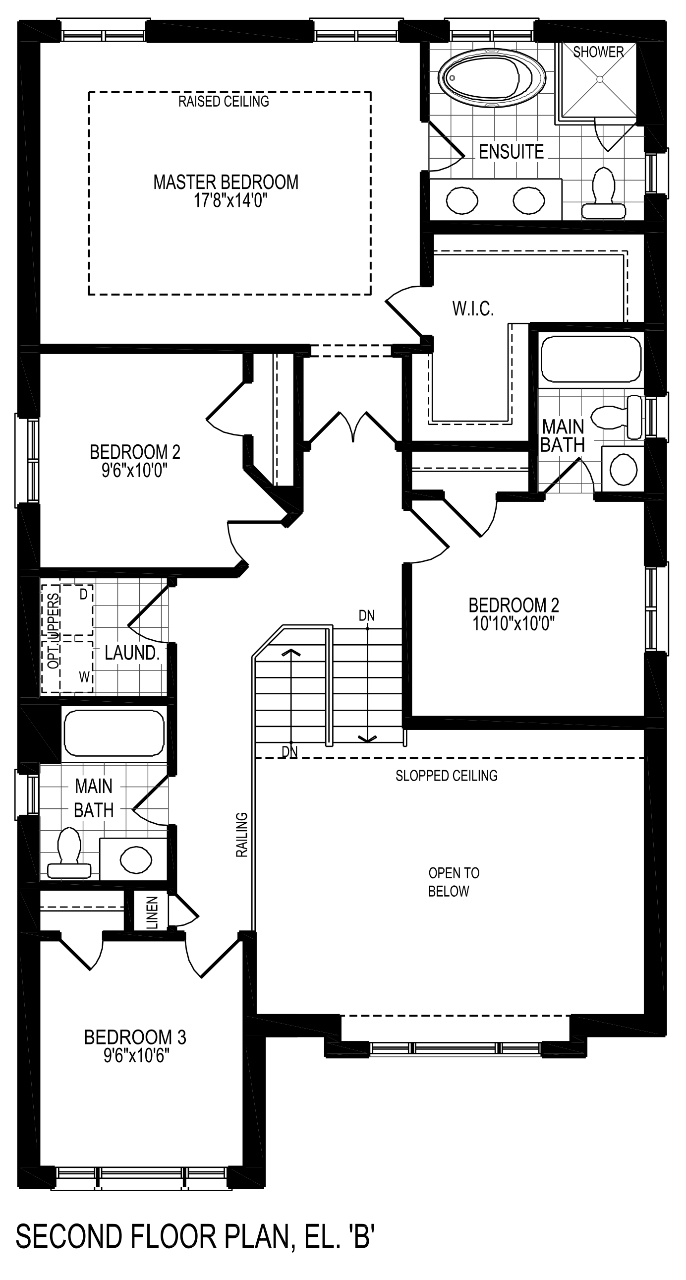 Second Floor Plan 'B' 