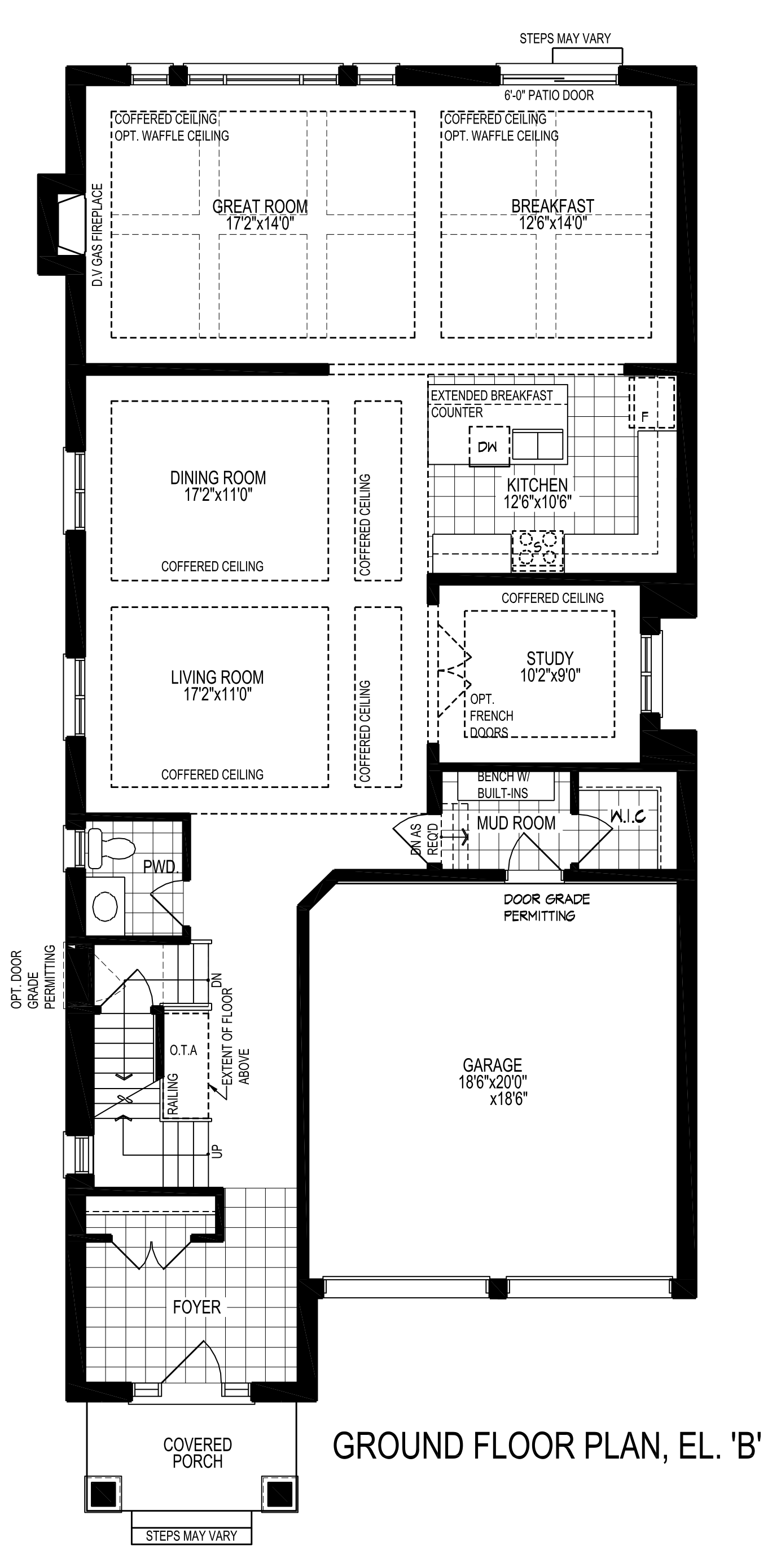 Ground Floor Plan Elevation 'B'