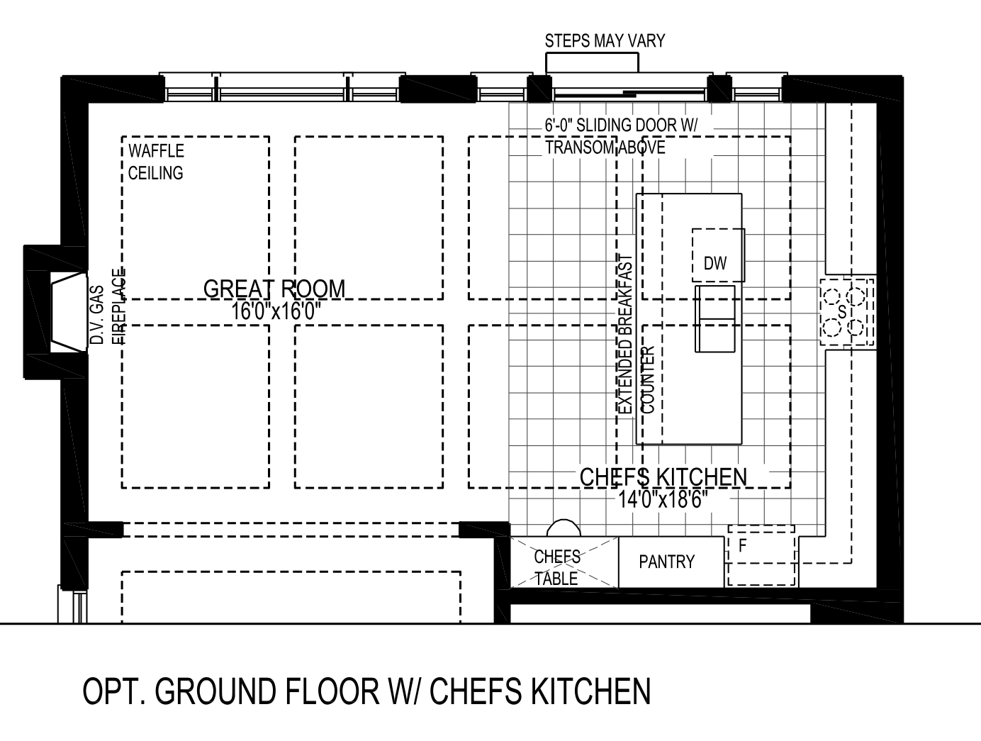 Optional Ground Floor Plan Elevation 'A'